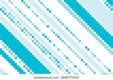 Abstract vector illustration featuring a blue pixelated pattern with diagonal lines. This geometric design creates a visually striking and modern aesthetic for digital projects.