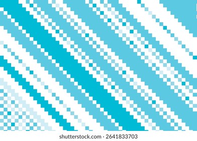 Abstract vector illustration featuring a blue pixelated pattern with diagonal lines. This geometric design creates a visually striking and modern aesthetic for digital projects.
