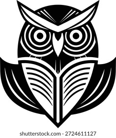 Abstrakte Vektorgrafik mit einer minimalistischen Eule, die in ein offenes Buch integriert ist und als modernes professionelles Emblem entworfen wurde. Dieser stilisierte Raubvogel symbolisiert Weisheit, digitale Intelligenz und akademische Exzellenz und ist damit ein perfektes Maskottchen für EdTech-Startups, Online-Lernplattformen oder Verlagsmarken. Die klaren Linien und die raffinierte Silhouette schaffen eine vielseitige Grafik für Corporate Identity, Bibliothekssymbole und Bildungsanzeigen. Ein isoliertes kreatives Design, das Wissen, visionäre Einsichten und Kompetenz repräsentiert und sich für hochwertige Markendarstellung und Unterrichtsmedien eignet.