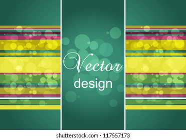 Abstract vector illustration of flayer design, eps10