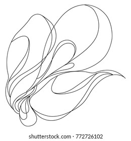 Abstract vector illustration with flexible texture