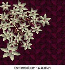 abstract vector illustration of floral