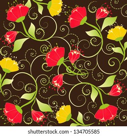 abstract vector illustration of floral