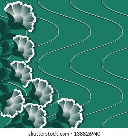 abstract vector illustration of floral