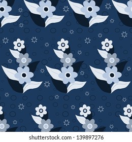 Abstract vector illustration of floral