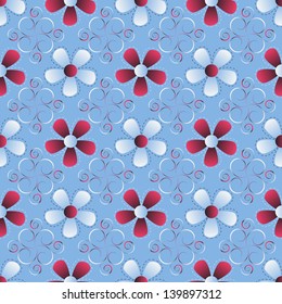 Abstract vector illustration of floral