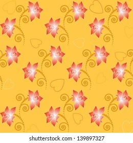 abstract vector illustration of floral