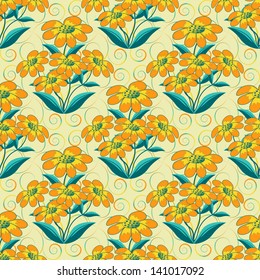 Abstract vector illustration of floral