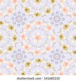 Abstract vector illustration of floral