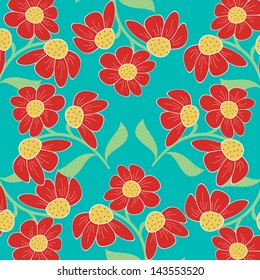 Abstract vector illustration of floral