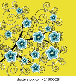 abstract vector illustration of floral