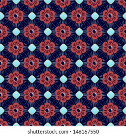 Abstract vector illustration of floral 