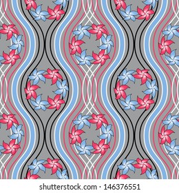 Abstract vector illustration of floral