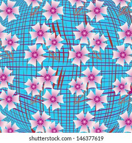 Abstract vector illustration of floral 