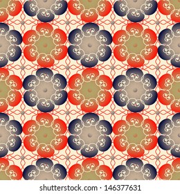 Abstract vector illustration of floral