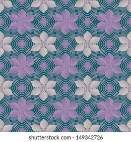 Abstract vector illustration of floral