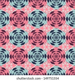 Abstract vector illustration of floral