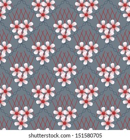 Abstract vector illustration of floral