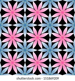 Abstract vector illustration of floral