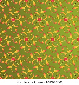 Abstract vector illustration of floral