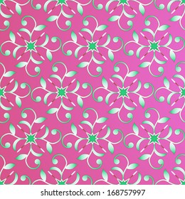 Abstract vector illustration of floral