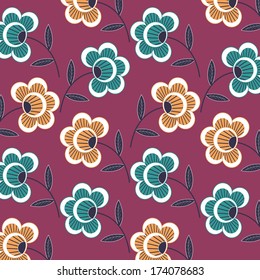 Abstract vector illustration of floral