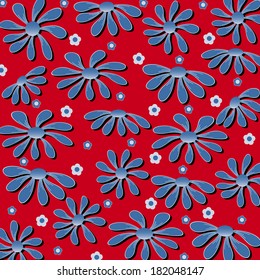 Abstract vector illustration of floral 