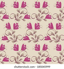 abstract vector illustration of floral 