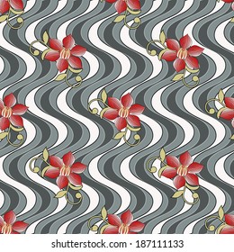 Abstract vector illustration of floral