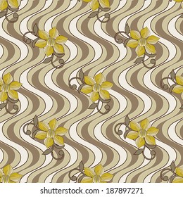Abstract vector illustration of floral