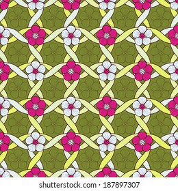 Abstract vector illustration of floral