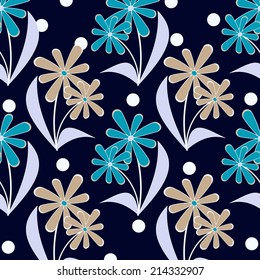 Abstract vector illustration floral background