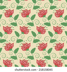 abstract vector illustration floral background