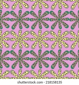 Abstract vector illustration of a floral background