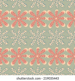 Abstract vector illustration of a floral background