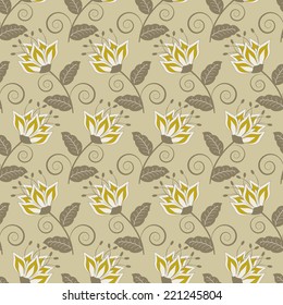 abstract vector illustration floral background