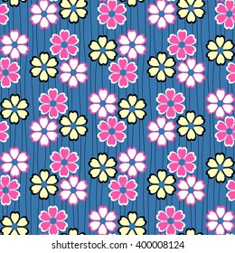Abstract vector illustration of floral background