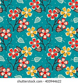 Abstract vector illustration of floral background