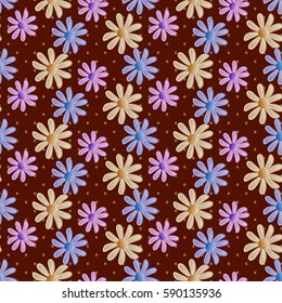 Abstract vector illustration of floral background