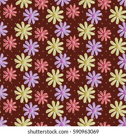 Abstract vector illustration of floral background