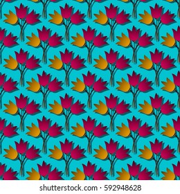 Abstract vector illustration of floral background