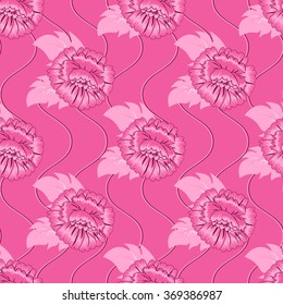 Abstract vector illustration. Floral pattern.