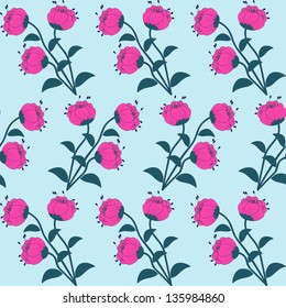 abstract vector illustration of floral seamless
