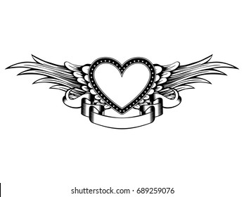 Abstract Vector Illustration Frame Wings Stock Vector (Royalty Free ...