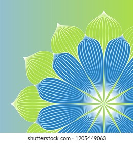 Abstract Vector illustration. Geometric circle element.