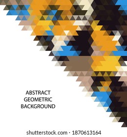 Abstract vector illustration. geometric colored background. polygonal style