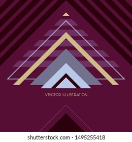 Abstract vector illustration. Geometric composition. Template for logo and element for corporate identity. Minimalistic design.