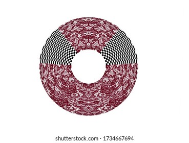 ilustración vectorial abstracta en forma geométrica sobre fondo blanco