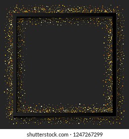 Abstract vector illustration of glitter frame.