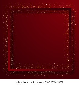 Abstract vector illustration of glitter frame.